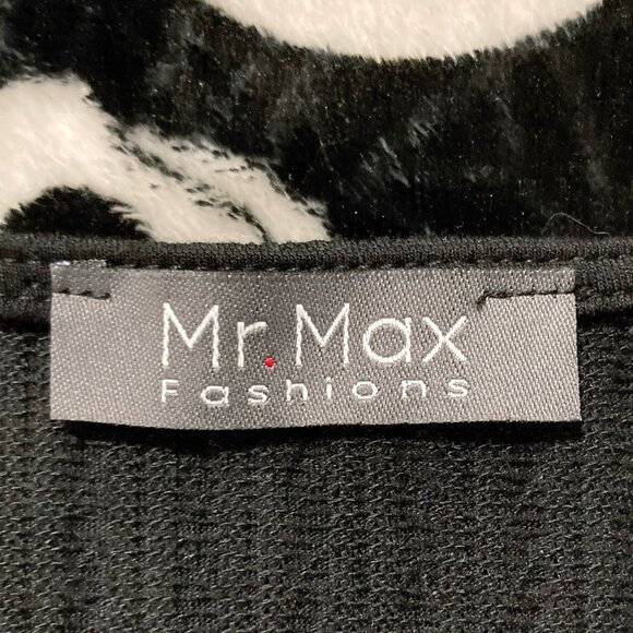 MR. MAX FASHIONS Plus size black scoop neck cableknit sleeveless top ~ 2X XXL 3X - Picture 2 of 13